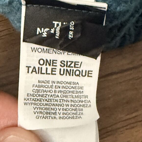 North Face Cable Minna Beanie | Women’s | One Size | Teal | Good Condition - Picture 6 of 6